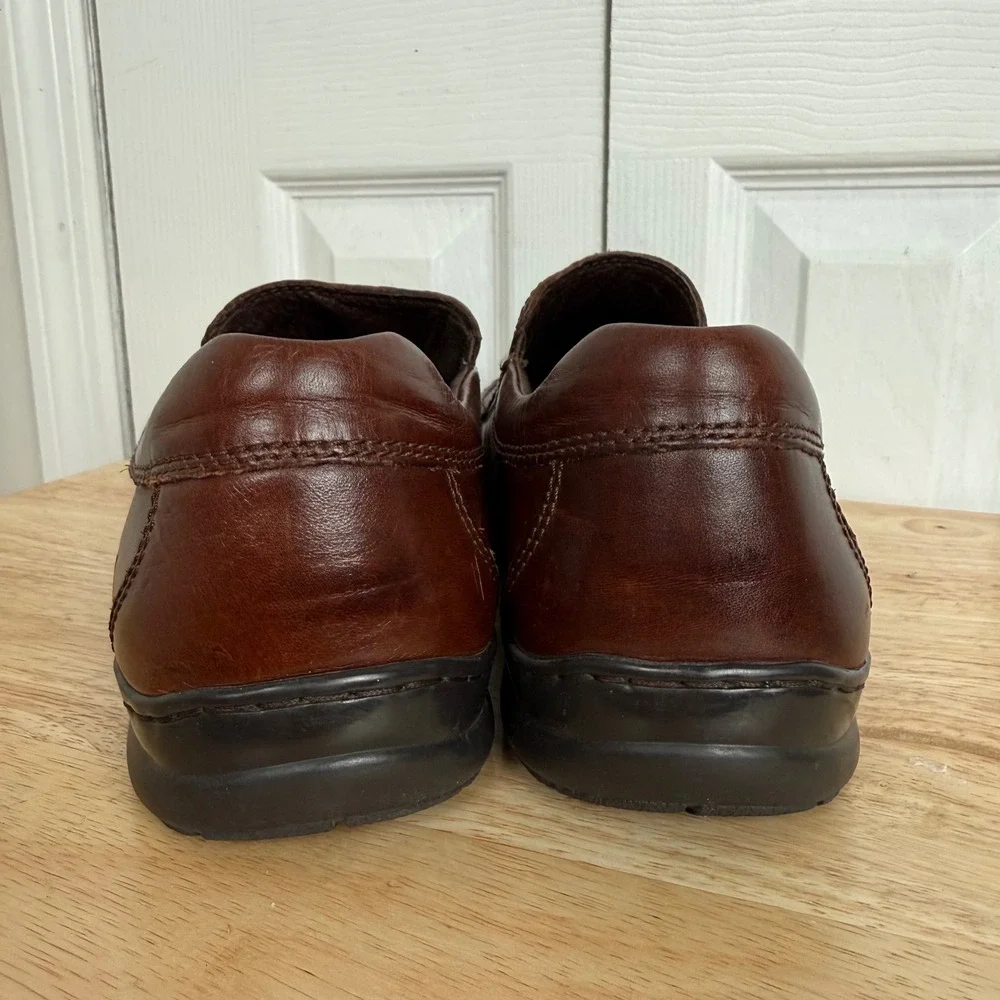 Born Harrison Slip On Loafers 11.5 Brown Leather Minimalist‎ Business Casual